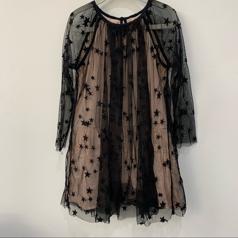 Stella McCartney 6 Black Misty Star Dress